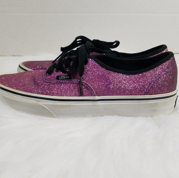 New Van's Pink Glitter Sneakers 8.5 Unworn Vintage - Picture 2 of 8